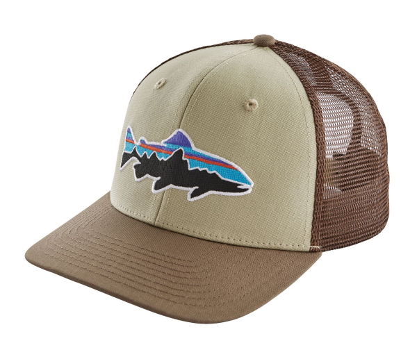 Patagonia Fitz Roy Trout Trucker Hat Weathered Stone Patagonia Fitz Roy Trout Trucker Hat Weathered Stone